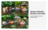 Waterproof Buoyant Duck Ornaments | Molded Feather Texture, Realistic Bird Styling, buoyant Ducks, for Ponds