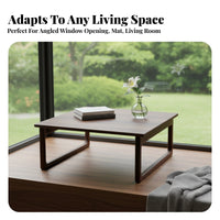 Foldable Lap Tray Japanese and Aesthetics Low Table Space-Saving Design Adaptable for Adults, Kids, Bay Bay, Small Areas