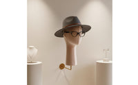 Wall-Mounted Mannequin Head Space Saving Hat Hairpiece Display Head Easy to Install
