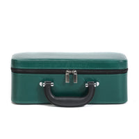15-Slot Zip-Around Bracelet Case Leather-Like Bracelet Storage Case Padded Lined Interior