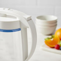 Cold Water Pitcher Transparent Water Jug with Handle 2.1 L Capacity