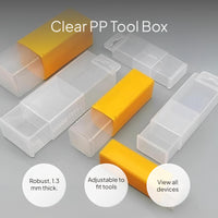 Drill Tip Storage Box, Transparent Adjustable Organizer