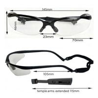 Anti-Fog Pickleball Goggles Scratch-Resistant Adjustable Strap Sports Goggles Detachable Headband Racquetball Safety Glasses Lightweight Design for Athletes