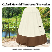Safeguarding Fountain Cover Outdoor Protector Vented Weatherproof Fitted Fountain Cover Drawstring Rain and Wind Protection