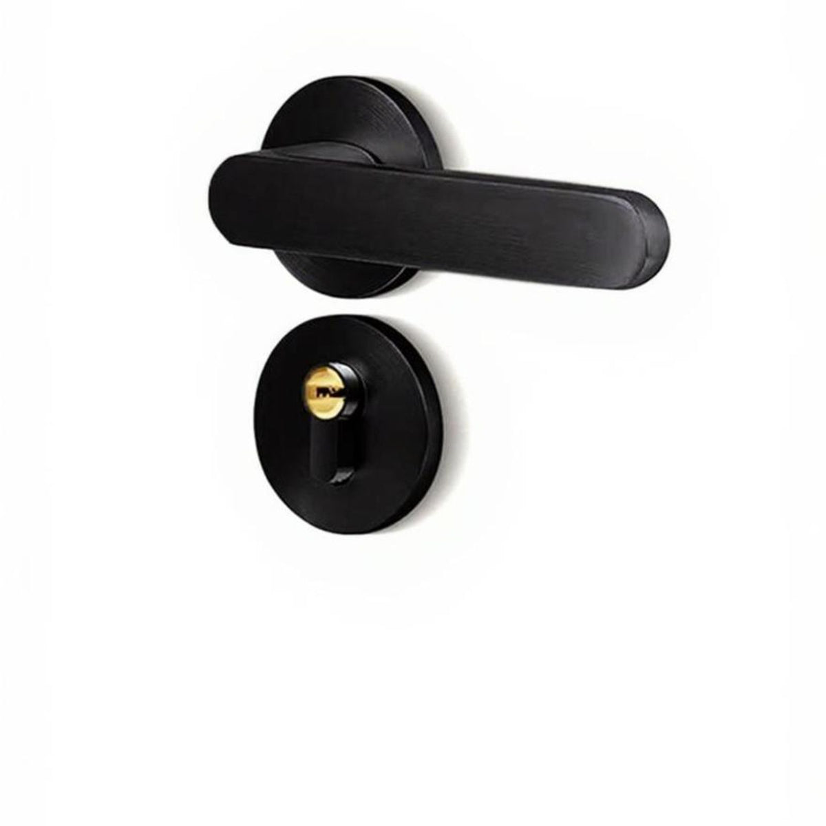 Matte black privacy lever, easy install