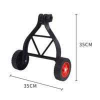 Grass Auxiliary Wheels Labor-Saving Trimmer Support Wheel for Yard