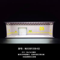 1/64车模收纳盒 小比例场景停车场模型 合金车模收纳盒子