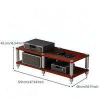 Audio Equipment Stand Stable Structure Audio Amplifier Stand Heavy Duty Amplifier Cabinet for Audiophiles, Home Theater Enthusiasts, Studio
