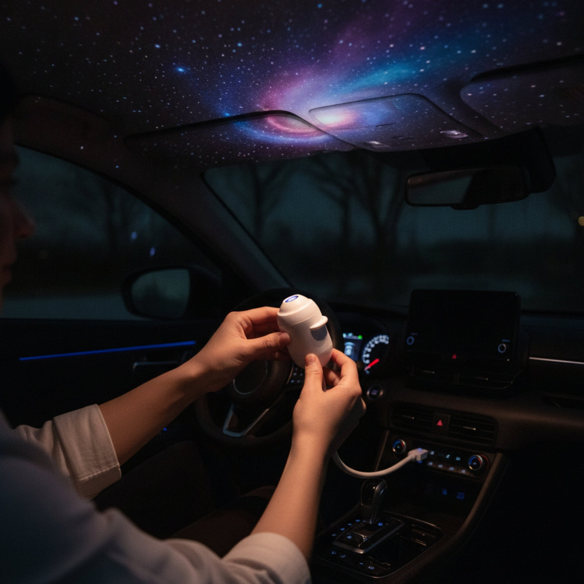 Star Display Lamp USB Powered Star Display Lamp with Gooseneck 24-in-1 Projection Lamp for Bedroom, Overhead Surface, Car