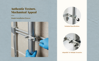 Reliable Iron Pipe Bracket, Galvanized, Secure Installation
