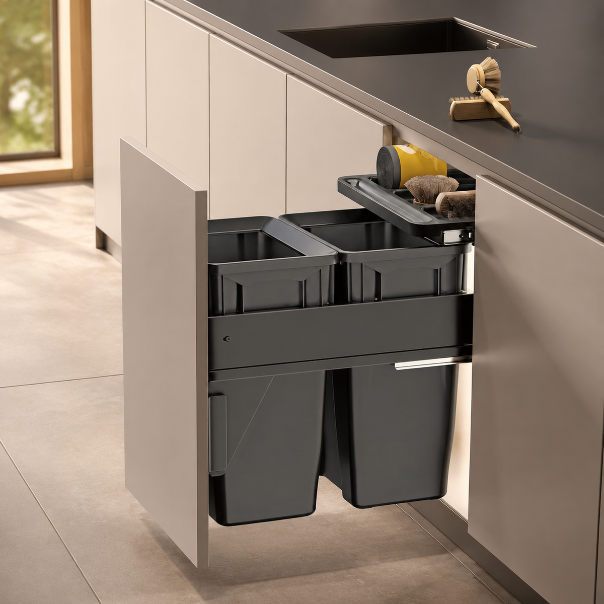 pull-out waste bin
