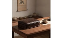 Handwoven Bamboo Container with Lid Handwoven Storage Box with Lid Organizer for Tabletop Organization