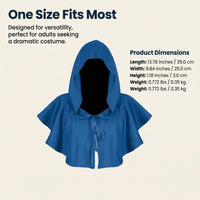 Hooded Cloak Maxi Cape for Cosplay, Halloween Christmas Party, Gothic Stage Costume, European Fantas - Image 4