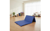 Foldable Design 4-Panel Tumbling Mat Non-Slip Surface Folding Gymnastics Mat Wear-Resistant Portable Exercise Pad Shock Absorbent for Home, Gym