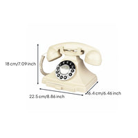 Easy to Use Retro Phone Guestbook Gift Idea Wedding Audio Phone ABS Material Retro Guestbook Telephone Namecard Tray for Brides and Grooms, Party, Hotel