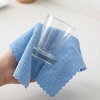 Mesh Cleaning Cloth Microfibre Cloth, 40x40cm Cleaning Cloth for Car Drying Towel, High Absorbency Low-Lint Reusable Glass Polishing Tool