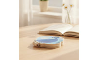 Early Learning Book Interactive Wooden Book with Tabs Toy Cognitive Smooth for Toddlers, Quiet Play, Travel