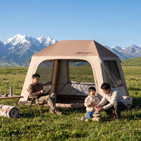 Quick Setup Inflatable Cabin Tent Family Inflatable Tent Waterproof Leak-Resistant for Campers, Families, Camping, Weekend Trips