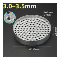Zinc Alloy Screw Sorting Tray 116 Mm Perforated Screw Tray Sturdy Small Parts Organizer Easy to Clean
