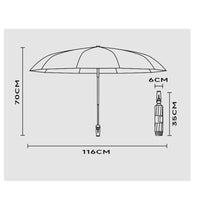 Automatic Umbrella Reinforced Windproof Umbrella Travel-Size for Commuters, Daily Commute