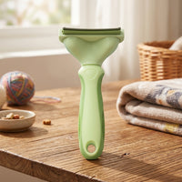 Cat Brush and Dog Brush for Hair Removal, Dog Grooming Cat Comb and Dog Comb, Square Comb Head Detangling Comb, Self Cleaning Release Button