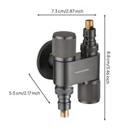 Washing Machine Double Outlet Faucet, Automatic Shut-closed Valve, Rust-Resistant Brass, Easy Installation for Bathroom, Kitchen, and Laundry