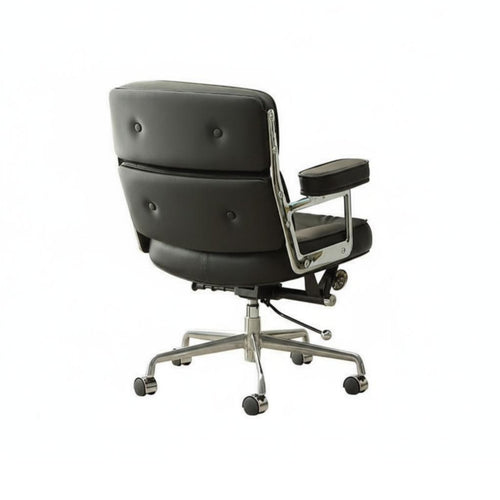 Upholstered Rolling Armchair Wheeled Base Tufted Rolling Armchair for Designers