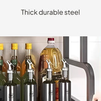 2-Tier Kitchen Organizer with Knife Holder, Nordic Style