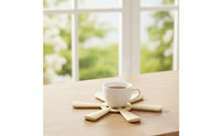 Silicone Trivet with Fold-out Design Wear-Resistant Hot Pad Space-Saving