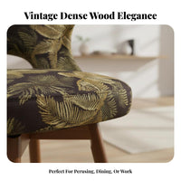 Retro Design Swivel Barrel Armchair Soft Cushion Upholstered Vanity Chair Ergonomic Design Household Furniture Curved Backrest for Home Office Workers, Students, Book Lovers, Living Room, Reading Nook, Bedroom