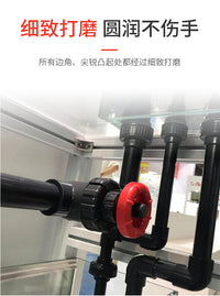 闸阀pvc消音阀微调阀门鱼缸静音流量调节降噪鱼缸底滤下水管消音.