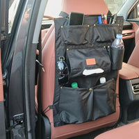 Car Seat Back Storage Bag with Hanging Design, Oxford Fabric