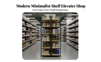 1 Piece Double-sided Display Rack Gondola Shelving Adjustable Shelves Retail Island Fixture Heavy Duty Construction Suitable for Merchandisers Shopkeepers Boutique