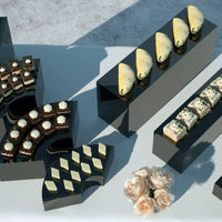 Acrylic Dessert Riser Modern Design Food Display Pedestal Easy to Arrange