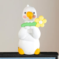 Silly Goose Figurine Cute Lazy Duck Desk Buddy Playful for Car Dashboard