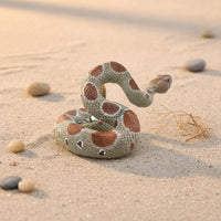 Rattlesnake Figurine Lifelike Rattlesnake Figure Collectible for Children