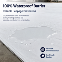 Geocomposite Membrane Roll, Anti-Seepage Geotextile Membrane Roll for Pond & Lake Liner, Non-Woven Material & Film Drainage Membrane Roll