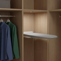 Wall-Attached Ironing Board Space Saving Fold down Ironing Board Sturdy Frame Home Utility for Wardrobe, Closet, Laundry Room