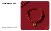 Pet with Lucky Charm Handmade Red String Pet Eye-Catching Design Gentle Pup Necklace for Cats, Dogs, Festivals, Daily Wear, Photo Shoots