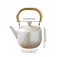 Middle Eastern Design Teapot Exquisite Craftsmanship Stainless Steel Teapot
