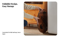 Foldable Round &coffee Table Lightweight Household Furniture Anti-Slip Feet