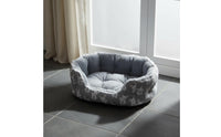 Soft and Comfortable Luxurious Pet Bed Self Warming Lace Trim Pet Sofa Machine Washable Supportive Cat Bed Non-Slip Bottom for Small Dogs, Young Dogs, Kittens