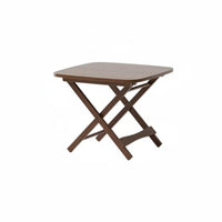 Square Collapsible Wood Table Lightweight Portable Furniture for Campers, Adults