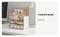 Desktop Makeup organizer with Drawers Clear View Design for Bathroom Counter