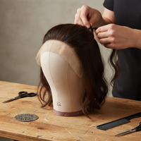 Canvas Mannequin Head for Wig Display and Styling