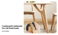 robust Wood Frame Rock Slab Table with Upholstered Chairs Light Luxury design Table and 6 Chairs set Sintered Stone table surface Dining Room Set Modern Minimalist Design for Families, Homeowners, Adults, Kitchen, Entertaining Guests, Apartment, Home