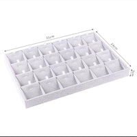 Velvet Jewelry Display Tray for Rings, Necklaces, and More