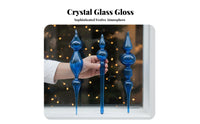 Crystal Raindrop Ornament Light-Reflecting Glass Icicle Ornament Elegant Design