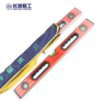 长城精工983-1B系列双面铣大水泡水平尺 铝合金弹性握手端盖水平