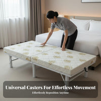 Folding bed with Mattress Foldable Design Portable Guest Bed Easy Assembly Sturdy Frame for Guests, Families, Home, Dormitory